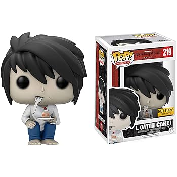 コミック・アニメ Funko Pop Death Note L with Cake Funko Pop Death Note Figure - L (With Cake) Hot Topic